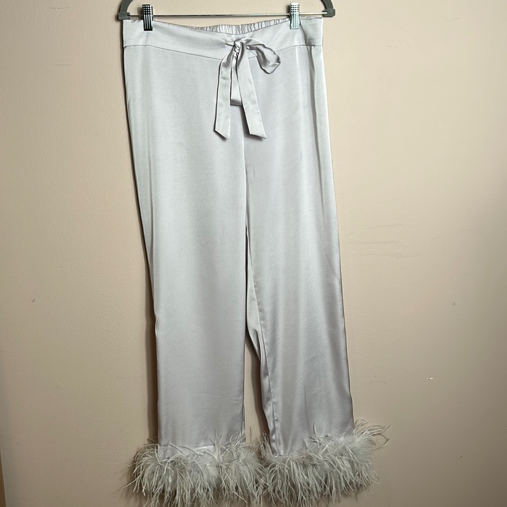 Nadine Merabi Darcie Light Lilac Pajama bottom size M-bottom only - Picture 3 of 15